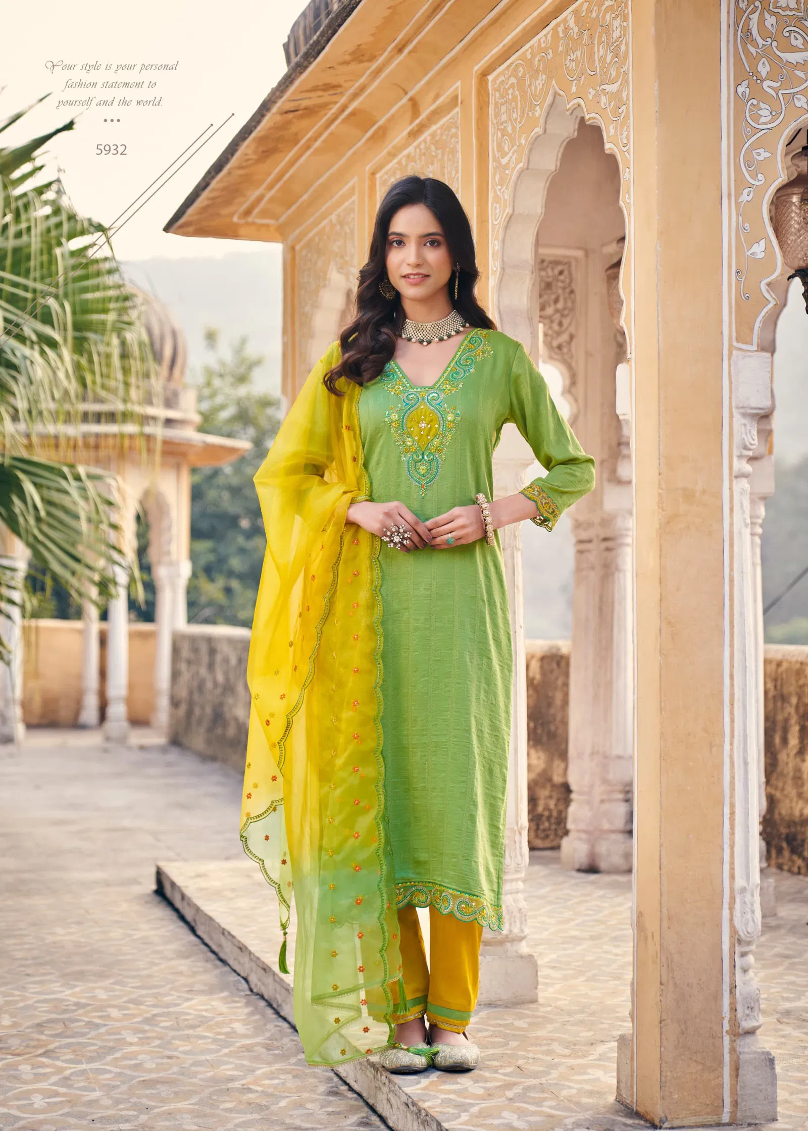 Palvi By Rangoon Viscose Kurti With Bottom Dupatta Wholesale In India